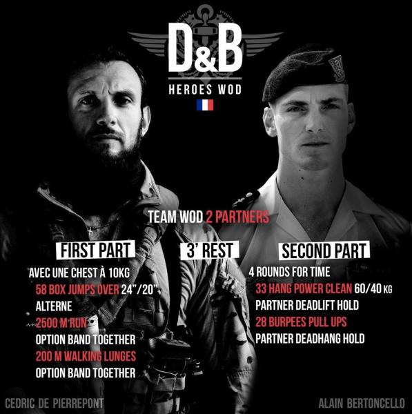 Un Wod Hero D&B En Hommage Aux Soldats D’élite Cédric De Pierrepont Et ...